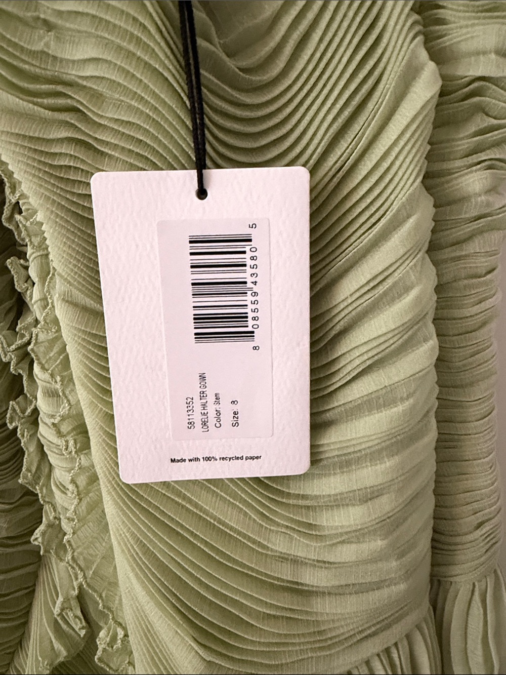 NWT Amur Lorelie Halter Gown - Picture 5 of 5